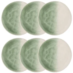 Atmosphera Assiettes À Dessert*Lot de 6 assiettes dessert  "Mala" Blanc