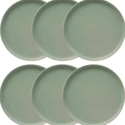 Atmosphera Assiettes À Dessert*Lot de 6 assiettes à dessert "Marie" Noir