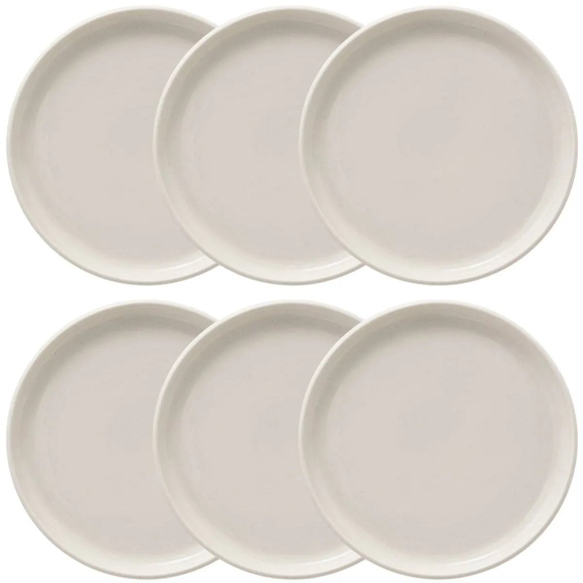 Atmosphera Assiettes À Dessert*Lot de 6 assiettes à dessert "Nora" Blanc