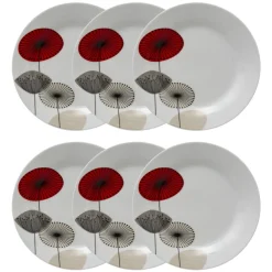 Atmosphera Assiettes À Dessert*Lot de 6 assiettes à dessert "Osara" Blanc