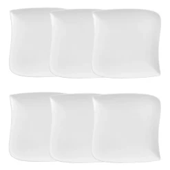 Atmosphera Assiettes À Dessert*Lot de 6 assiettes à dessert "Vague" Bleu4