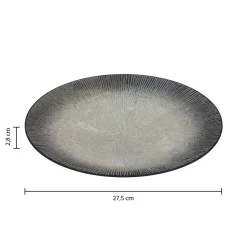 Atmosphera Assiettes Plates*Lot de 6 assiettes plates "Atelier" Beige