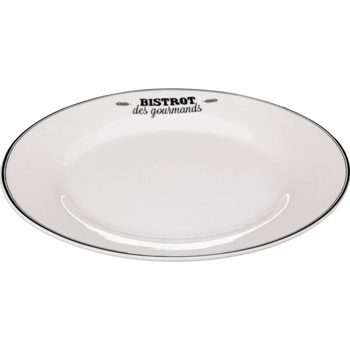 Atmosphera Assiettes Plates*Lot de 6 assiettes plates "Bistrot" Terracotta