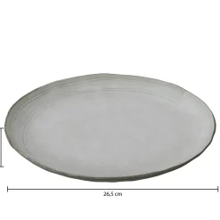 Atmosphera Assiettes Plates*Lot de 6 assiettes plates "Flower" Bleu