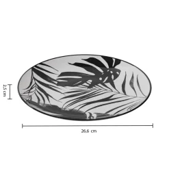 Atmosphera Assiettes Plates*Lot de 6 assiettes plates "Palme" Vert