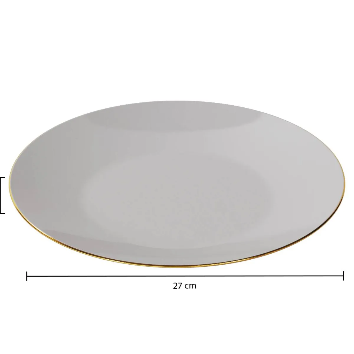 Atmosphera Assiettes Plates*Lot de 6 assiettes plates "Petit Salon" Vert