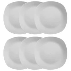 Atmosphera Assiettes Plates*Lot de 6 assiettes plates "Plaza" Doré