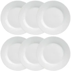 Atmosphera Assiettes Plates*Lot de 6 assiettes plates "Ronde" Noir