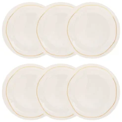 Atmosphera Assiettes Plates*Lot de 6 assiettes plates "Selena" Bleu4