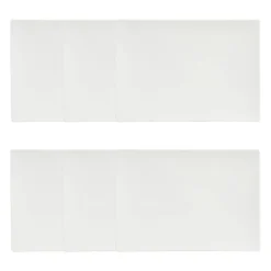 Atmosphera Assiettes Plates*Lot de 6 assiettes plates "Tokyo" Blanc
