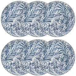Atmosphera Assiettes Plates*Lot de 6 assiettes plates "Umami" Blanc
