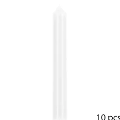 Atmosphera Bougies*Lot de 10 bougies bâtons Blanc