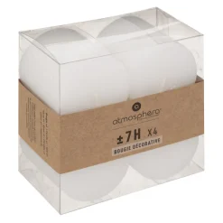 Atmosphera Bougies*Lot de 4 bougies rustiques "Olia" Vert