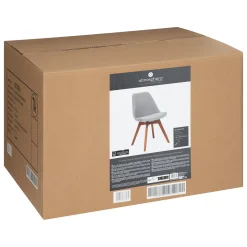 Atmosphera Chaises Scandinaves*Lot de 2 chaises "Baya" Ambre