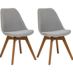 Atmosphera Chaises Scandinaves*Lot de 2 chaises "Baya" Ambre