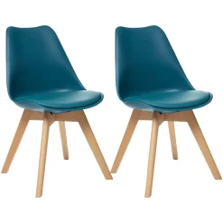 Atmosphera Chaises Scandinaves*Lot de 2 chaises "Baya" Noir