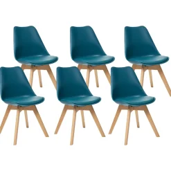 Atmosphera Chaises Scandinaves*Lot de 6 chaises "Baya" Gris2