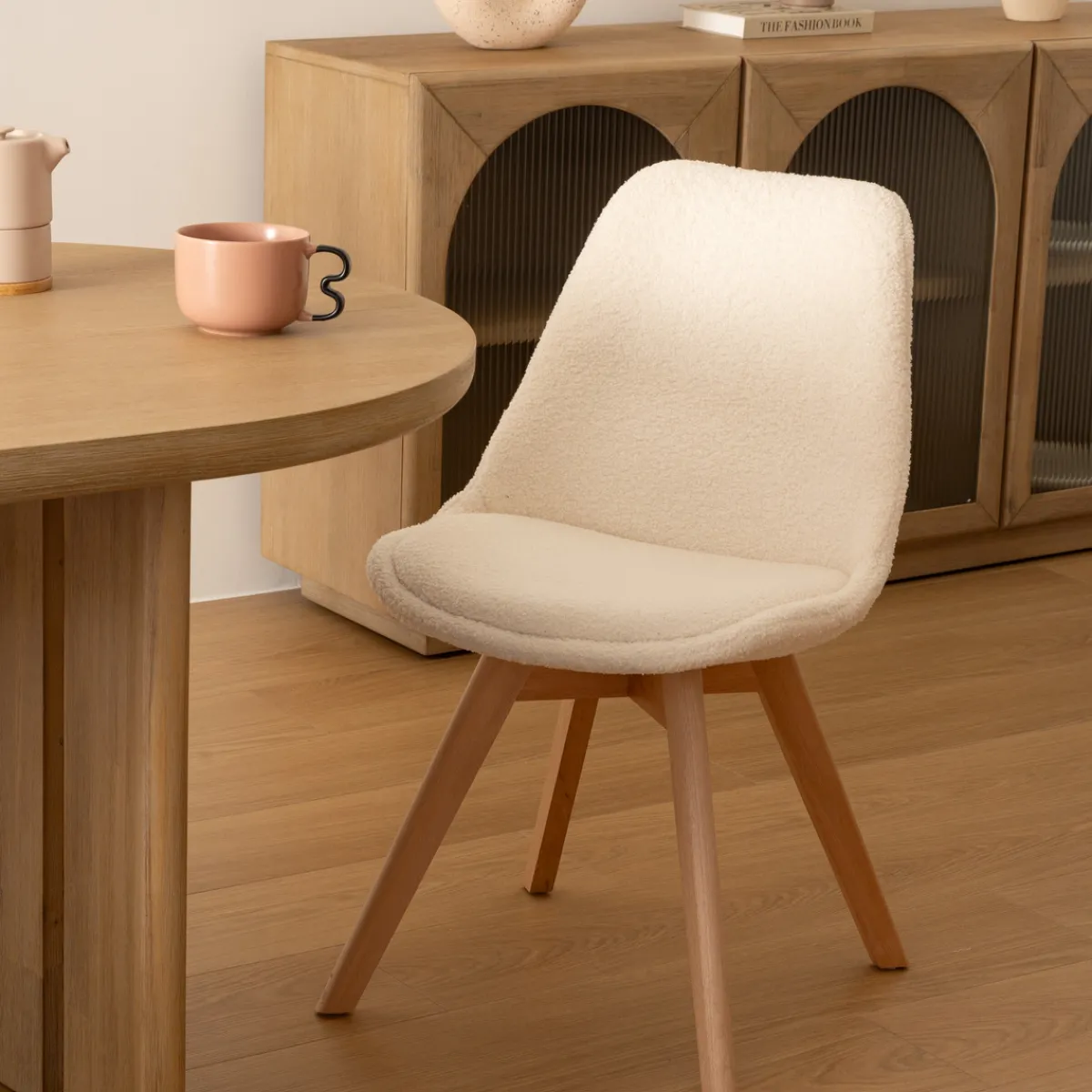 Atmosphera Chaises Scandinaves*Lot de 2 chaises "Baya" Grisardoise