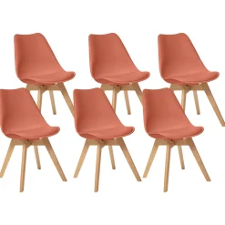 Atmosphera Chaises Scandinaves*Lot de 6 chaises "Baya" Blanc2