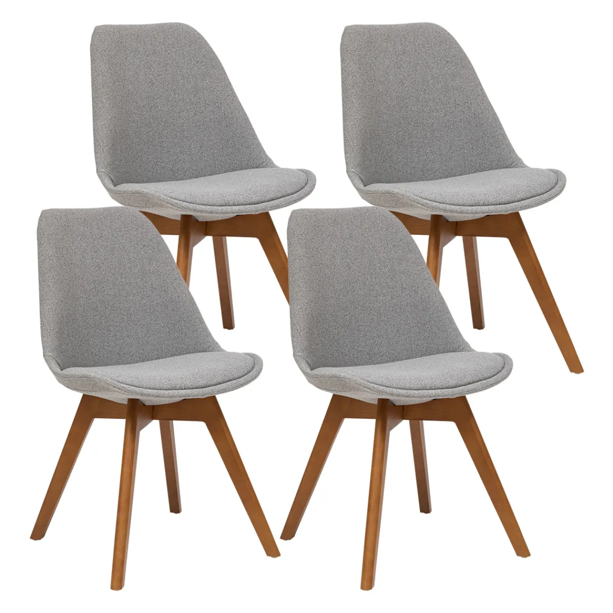 Atmosphera Chaises Scandinaves*Lot de 4 chaises "Baya" Blanc1