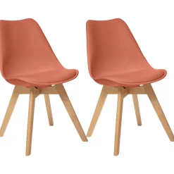Atmosphera Chaises Scandinaves*Lot de 2 chaises "Baya" Beige