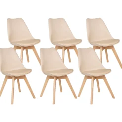 Atmosphera Chaises Scandinaves|Chaises, Fauteuils De Table*Lot de 6 chaises