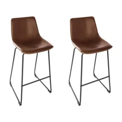 Atmosphera Chaises De Bar*Lot de 2 chaises de bar "Lois" Beige