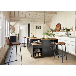 Atmosphera Chaises De Bar*Lot de 2 chaises de bar