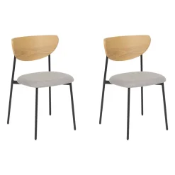 Atmosphera Chaises*Lot de 2 chaises "Jaisa" Ambre