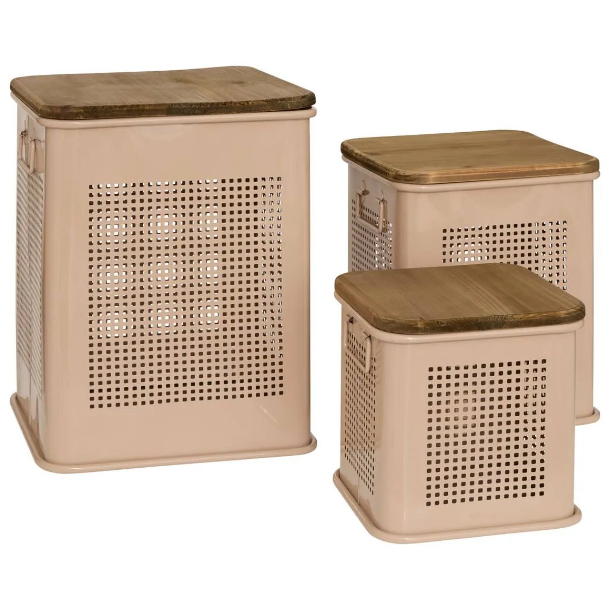 Atmosphera Malles|Voir Tout *Lot de 3 coffres "Azae" Noir