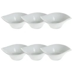 Atmosphera Plats De Service, Présentoirs*Lot de 6 coupelles "Quatre Formes Mini" Marron