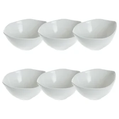 Atmosphera Plats De Service, Présentoirs*Lot de 6 coupelles "Quatre Formes Mini" Marron