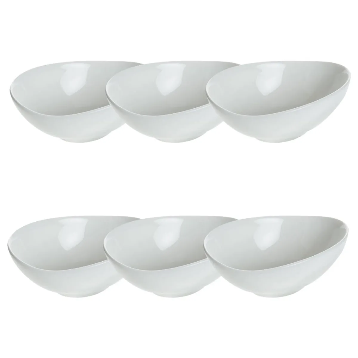 Atmosphera Plats De Service, Présentoirs*Lot de 6 coupelles "Quatre Formes Mini" Marron