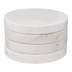 Atmosphera Accessoires Vin Et Cocktail*Lot de 4 dessous de verre  "Marbre" Gristaupe