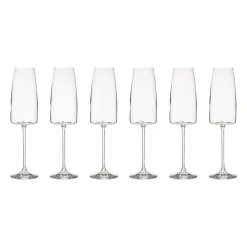 Atmosphera Flûtes*Lot de 6 flûtes  "Angara" Transparent