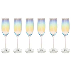Atmosphera Flûtes*Lot de 6 flûtes "Fantasy" Transparent