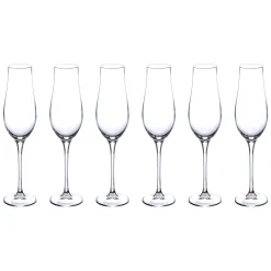 Atmosphera Flûtes*Lot de 6 flûtes "Oriane" Transparent