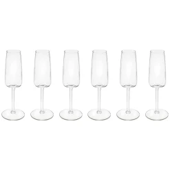 Atmosphera Flûtes*Lot de 6 flûtes  "Tanya" Multicolore