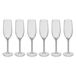 Atmosphera Flûtes*Lot de 6 flûtes  "Volta" Transparent