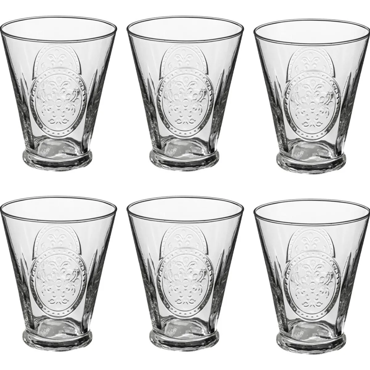 Atmosphera Verres À Eau*Lot de 6 gobelets bas "Carmela" Multicolore