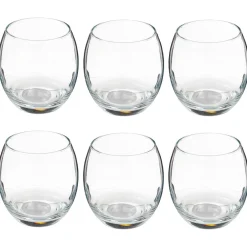Atmosphera Verres À Eau*Lot de 6 gobelets bas  "Cesari'Eau" Gris
