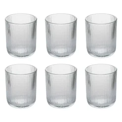 Atmosphera Verres À Eau*Lot de 6 gobelets bas  "Ema" Gris