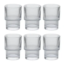 Atmosphera Verres À Eau*Lot de 6 gobelets bas  "Emil'Ieau" Jaune