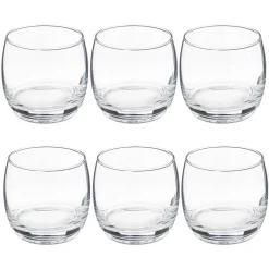 Atmosphera Verres À Eau*Lot de 6 gobelets bas "Empil'Eau" Transparent