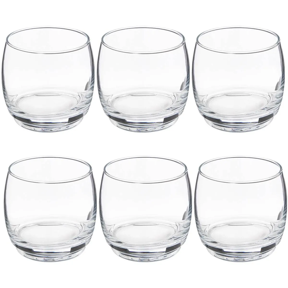 Atmosphera Verres À Eau*Lot de 6 gobelets bas "Empil'Eau" Transparent