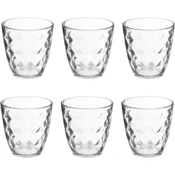 Atmosphera Verres À Eau*Lot de 6 gobelets bas "Fabi'Eau" Transparent