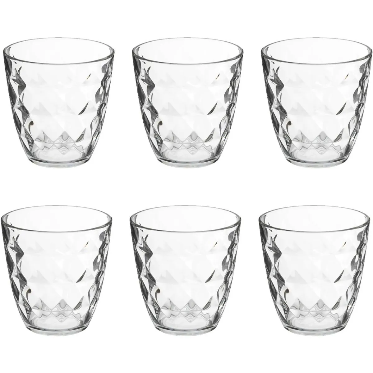 Atmosphera Verres À Eau*Lot de 6 gobelets bas "Fabi'Eau" Transparent