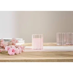 Atmosphera Verres À Eau*Lot de 6 gobelets bas "Fleur De Rose" Transparent