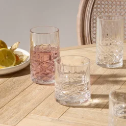 Atmosphera Verres Apéritif*Lot de 4 gobelets bas  "Gaspard" Transparent