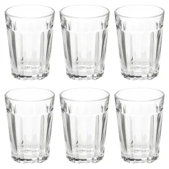 Atmosphera Verres À Eau*Lot de 6 gobelets bas  "Lorenz'Eau" Transparent